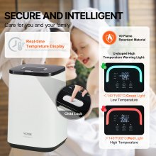 VEVOR 20L Grande Scaldasalviette Secchio con Schermo LED e Spia Luminosa a Forma di U, Scaldasalviette Intelligenti con Timer Regolabile, Accappatoio, Coperta Pigiama, Spegnimento Automatico, Bianco