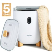 VEVOR 25 L Grande Scaldasalviette Secchio con Schermo LED, Colonne di Riscaldamento, Timer Regolabile, Accappatoio, Coperta Pigiama, Spegnimento Automatico, Scaldasalviette Intelligenti Bianco
