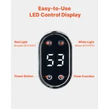 VEVOR Scaldasalviette Capienza 25 Litri con Schermo LED, Scaldacoperte per Bagno, 4 Livelli di Timer, Impostazione Temperatura, Blocco di Sicurezza, per SPA, Casa, Grigio