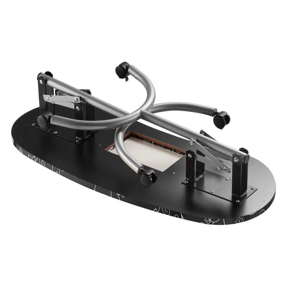 VEVOR Tavolo manicure portatile, scrivania mobile per unghie e 4 ruote, 3 sacchetti per la polvere, lampada a LED pieghevole, postazione di lavoro per nail art in MDF per spa salone bellezza