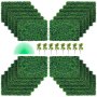 VEVOR 24 Pezzi Artificiale Pannello da Siepe di Bosso 61x40,6 cm, Siepi Artificiali, Recinzione Artificiale Bosso, Edera Finta Effetto Realistico Decorazione Plastica Colore Verde, Spessore da 4 cm