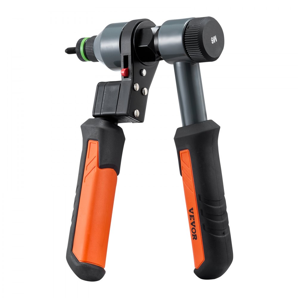 VEVOR Kit Rivettatrice per Filettati a Cricchetto da 230 mm, con 10 Mandrini e 100 Rivetti Filettati, con Robusta Custodia per il Trasporto, per Montaggi Metallici, Autoveicoli e Riparazioni DIY