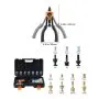 VEVOR Kit Rivettatrice per Inserti Filettati a Due Mani da 360 mm, con 7 Mandrini e 70 Dadi, con Robusta Custodia per il Trasporto, per Montaggi Metallici, Mobili, Autoveicoli e Riparazioni DIY