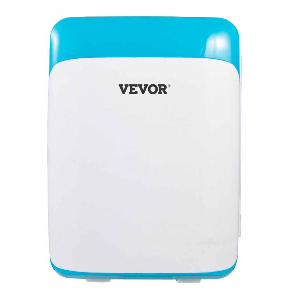 VEVOR Mini Frigo Bar con Frigorifero Piccolo Portatile, 10 Litri CA 220V Potenza 48 W Mini Refrigeratore e Riscaldatore Blu per Casa, Ufficio, Dormitorio, Camera d'Albergo, Auto, Veicolo a Motore
