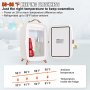 VEVOR piccolo frigorifero Portatile Bianco Capienza Max 6L Funzione Raffreddamento 18W Intervallo Temperatura 15 °C Mini Frigo Portatile con Luce Led