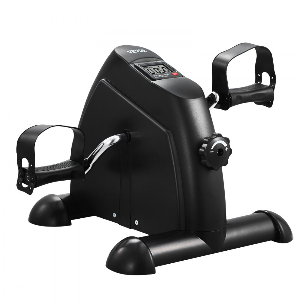 VEVOR Pedale Portatile per Esercizi da Scrivania, Mini Cyclette per Braccia Gambe per Esercizi di Resistenza Multilivello in Bicicletta con Display LCD e Tappetino Antiscivolo per Casa Ufficio