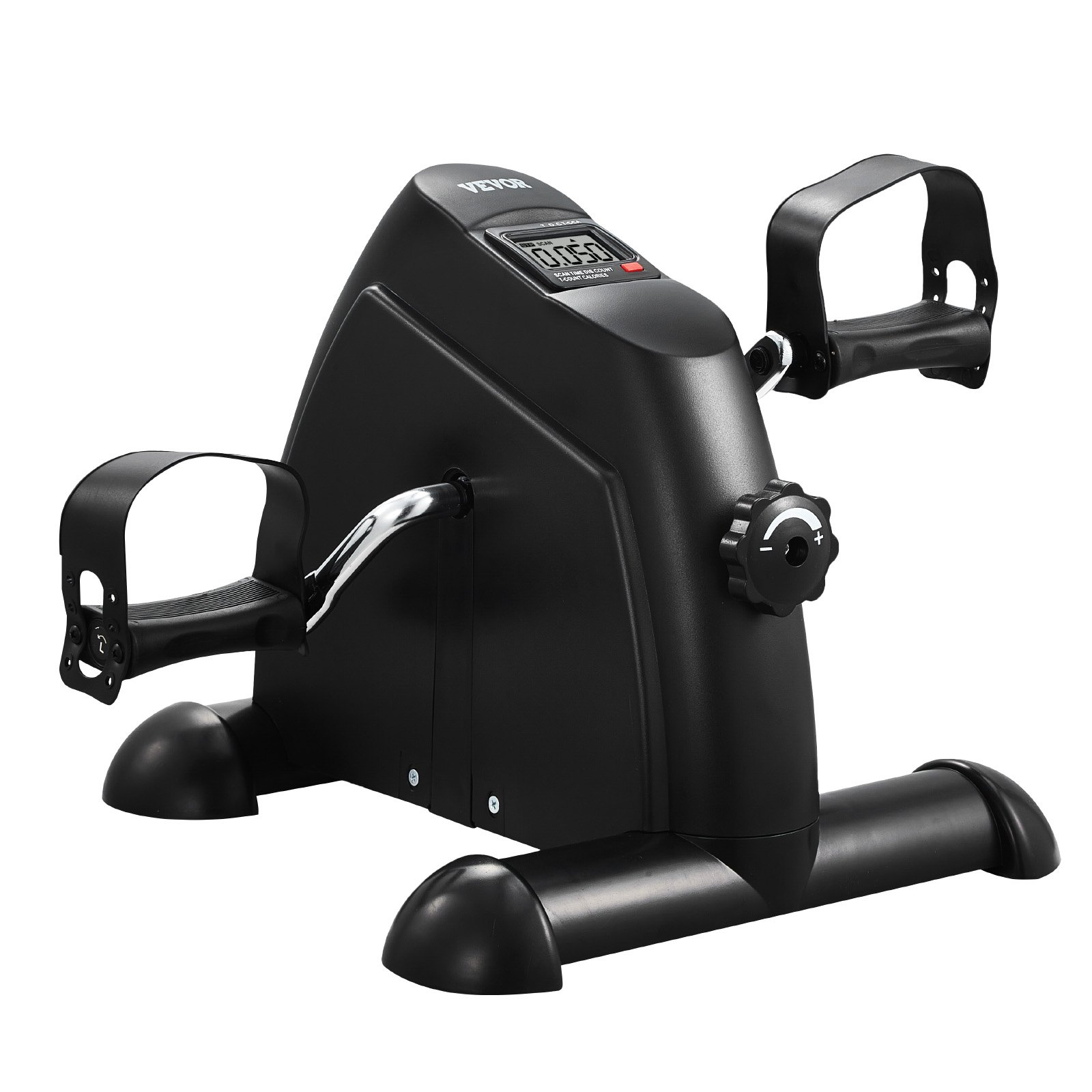 VEVOR Pedal Trainer Leg Trainer Home Trainer for Arm/Leg Training, Pedal Trainer with Multi-Level Resistance for Training, Portable Bicycle Pedal Trainer with LCD Display & Non-Slip Mat