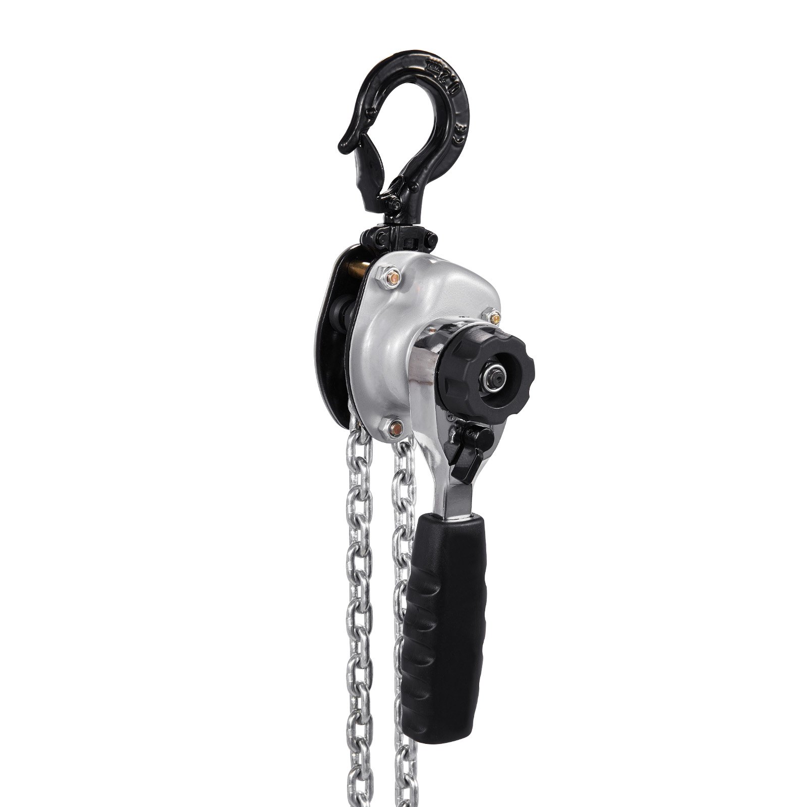 VEVOR Manual Lever Chain Hoist, 1/2T 500KG Capacity Heavy Duty Come Along, 6M Lift G80 Alloy Steel Chain With Dual Pawl Mechanical Brake, 360° Rotating Hooks, for Warehouse Construction Garage