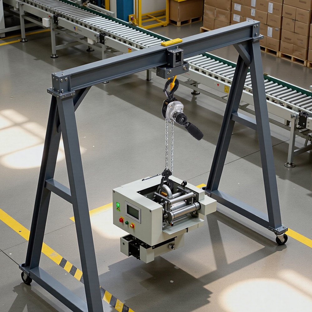 VEVOR Paranco a Catena Manuale a Leva, Capacità 250 kg, Catena in Lega di Acciaio G80 con Sollevamento di 1,5 m e Freno Meccanico a Doppio Nottolino, Ganci Rotanti, per Magazzino Garage