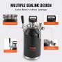VEVOR Mini Spillatore di Birra Portatile Capacità 4L, Mini Fusto Nero per Birra Artigianale Portatile Pressione Regolabile 0~30PSI Funzione Refrigerazione & Isolamento da Campeggio Evento Carnevale