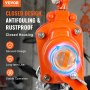 VEVOR Mini Paranco a Catena Manuale Altezza di Sollevamento 2,8m Capacità Carico Max. 0,25 Tonnellate Forza di Trazione 260N, Paranco a Catena Manuale per Sollevamento 0,25T in Acciaio al Carbonio G80