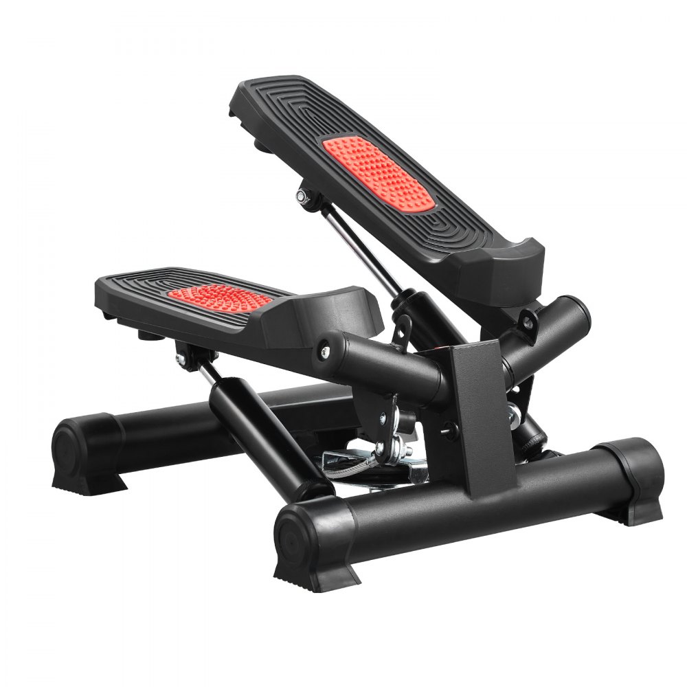 VEVOR Stepper, Mini Stepper per Esercizi a Casa, Stepper Idraulico Fitness Twist con Fasce di Resistenza, Attrezzatura Cardio per Allenamento Corpo, Saliscale con Monitor LCD, Capacità Carico 150 kg