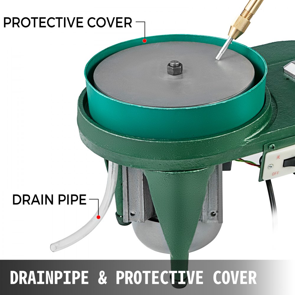 Lucidatrice Per Gioielli Lucidante Smerigliatrice Da Banco 2800rpm Verde