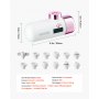 VEVOR Filtro per Rubinetto dell'Acqua per Cura di Pelle Micro Bolle Nano 0,2 μm per Cura di Viso, Filtro per Rubinetti per Rimuovere il Cloro dell'Acqua, Beccuccio Rotante, Colore Rosa Oro