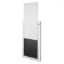 VEVOR Gattaiola per Animali Domestici Portina d'Ingresso per Cani Gatti Chiusura Magnetica Pannello di Chiusura Isolato Telaio in Metallo, Porta Entrata Uscita per Cani di Taglia XL, Colore Bianco
