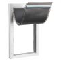 VEVOR Gattaiola per Animali Domestici Portina d'Ingresso per Cani Gatti Chiusura Magnetica Pannello di Chiusura Isolato Telaio in Metallo, Porta Entrata Uscita per Cani di Taglia XL, Colore Bianco