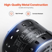 VEVOR Motore per Soffiatore per Fornace 0,15 kW 220 V 1,45 A Motore del Ventilatore della Fornace, 1100 RPM 3 Velocità, Diametro Albero 10 mm Lunghezza Albero 20 mm Condensatore CBB60 8 μF/450 V