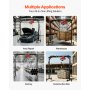 VEVOR Gru a Portale Mobile 998 kg Altezza 243-363 cm con Paranco Elettrico, Portata 998 kg, Altezza Regolabile 243-363 cm, con Carrello Manuale, Imbracatura e Ganci, Ideale per Officine e Magazzini