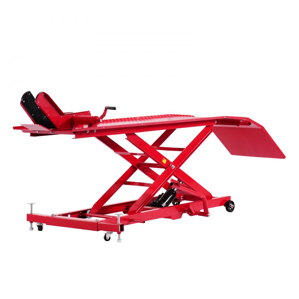 VEVOR Sollevatore per Moto, Altezza di 218-787 mm Supporto di Sollevamento per Moto Flessibile a 360°, Supporto per Riparazione Bici per Impieghi Gravosi con Blocco di Sicurezza per ATV, Moto da Cross
