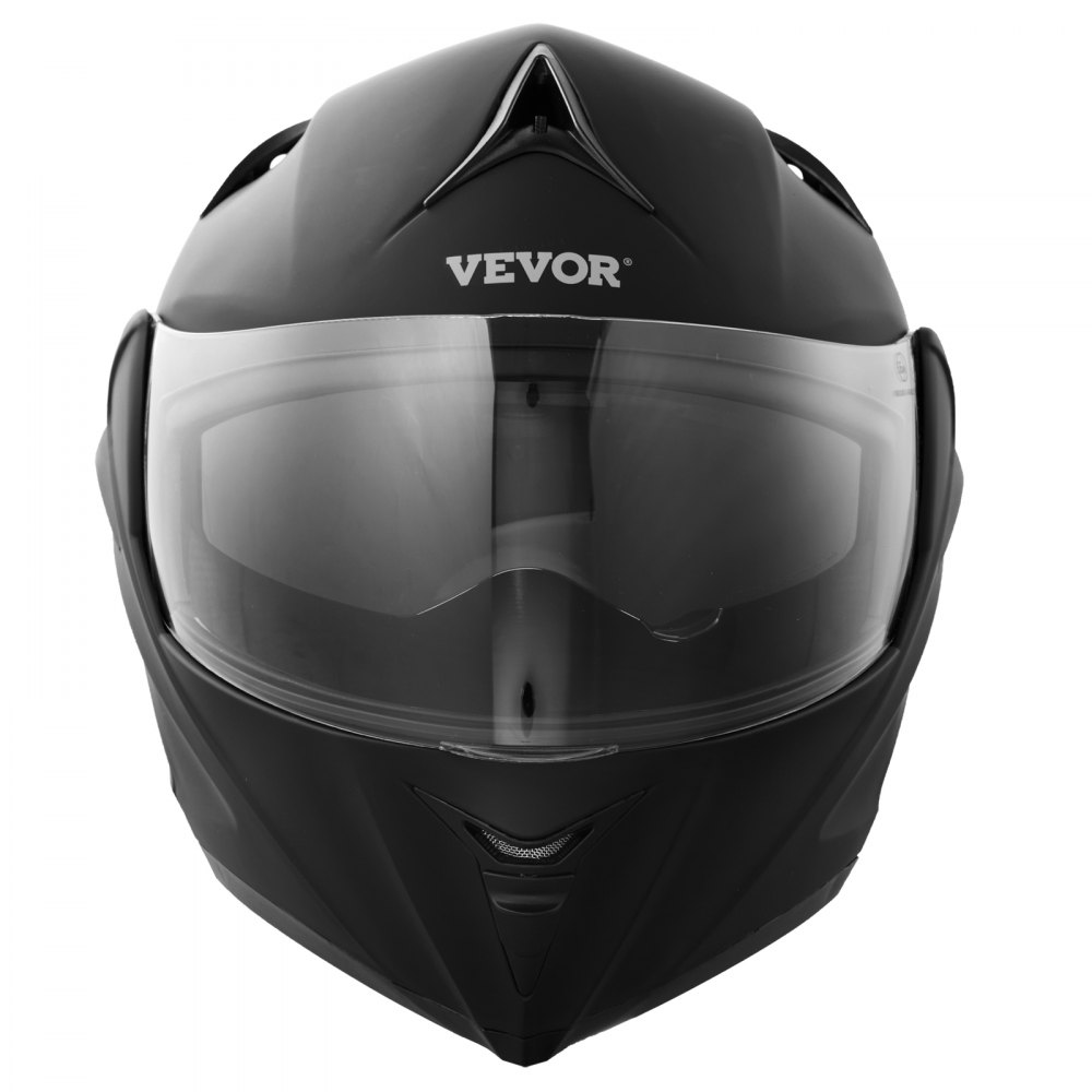 VEVOR Casco da Moto, Smascherato, Casco da Motocross Confortevole, ABS Intelligente da Strada e Casco ad Alta Densità con Slot per Bluetooth e Lenti Intercambiabili, per Giovani Adulti, Taglia S