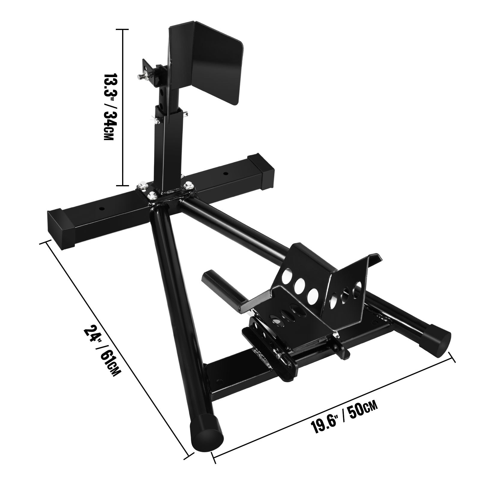 Vevor Supporto Moto Per Ruota Anteriore 680kg Blocca Ruota Anteriore Moto Nero