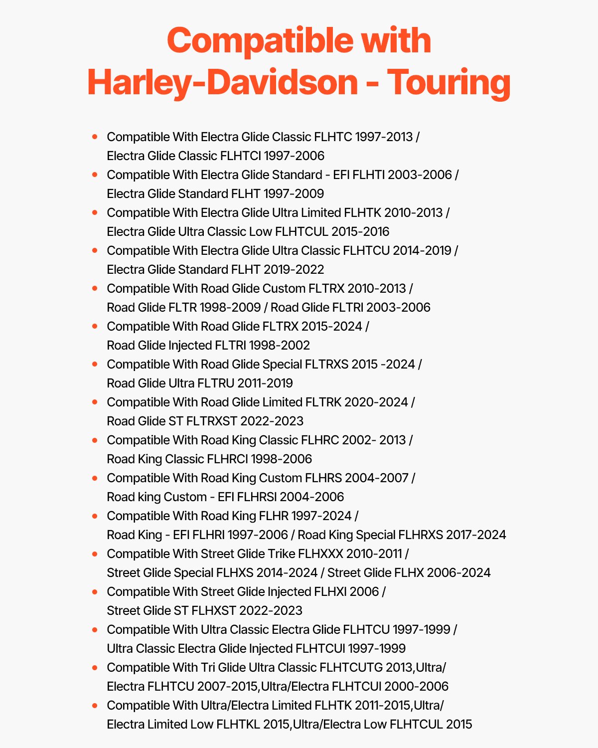 VEVOR Motorcycle Backrest Sissybar Compatible with Harley-Davidson Touring Street Glide Road Glide Road King, 31 cm High Detachable Rider Backrest for Motorcycles, Black