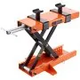 VEVOR Ponte Sollevatore Idraulico a Forbice per Moto da Officina Capacità Max. 500kg Altezza Regolabile 8,9-33,8 cm, Ponte Sollevatore Alzamoto con 2 Selle Antiscivolo da Officina Operazione Idraulica