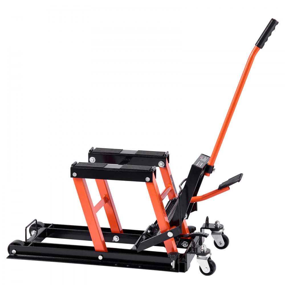 VEVOR Hydraulic Motorcycle Lift, 700 kg Load Capacity, Motorcycle Lift, Motorcycle Platform, Motorcycle Stand, Adjustable 120-385 mm, Motorcycle Lift, Motorcycle Stand for Garage & Outdoor Use