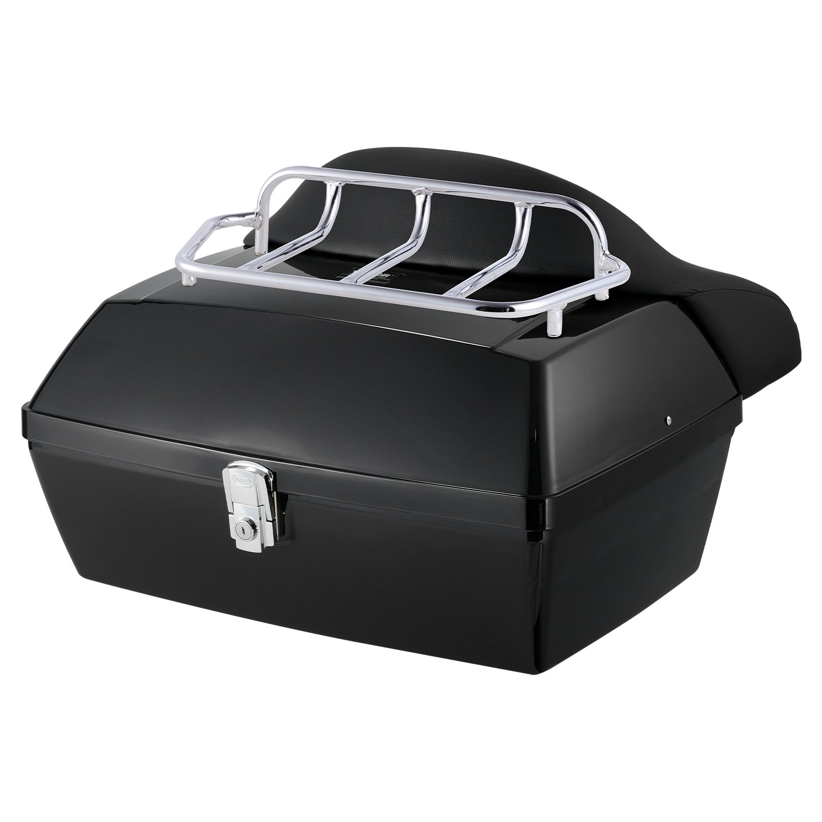 VEVOR Bauletto per Moto, Bauletto Universale per Moto in Materiale PP Resistente, Bauletto Staccabile Impermeabile 48 L con Base Multiforo, Bauletto per Telai per Moto Posteriore Portaoggetti