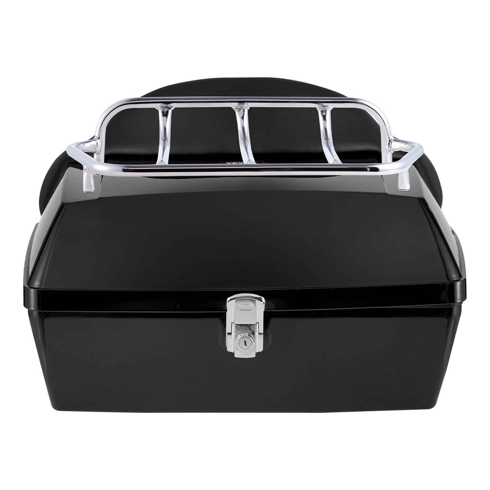 VEVOR Bauletto per Moto, Bauletto Universale per Moto in Materiale PP Resistente, Bauletto Staccabile Impermeabile 48 L con Base Multiforo, Bauletto per Telai per Moto Posteriore Portaoggetti