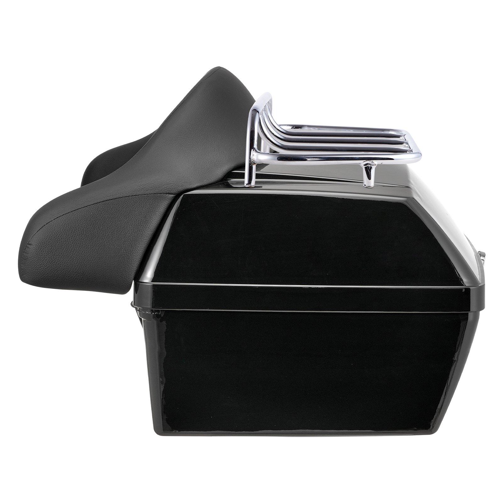 VEVOR Bauletto per Moto, Bauletto Universale per Moto in Materiale PP Resistente, Bauletto Staccabile Impermeabile 48 L con Base Multiforo, Bauletto per Telai per Moto Posteriore Portaoggetti