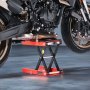 VEVOR Sollevatore per Moto, Altezza di 105-380 mm Cavalletto di Sollevamento per Moto con Ampio Ponte, Martinetto a Forbice per Moto in Acciaio per Impieghi Gravosi con Cricchetto e Manovella per ATV