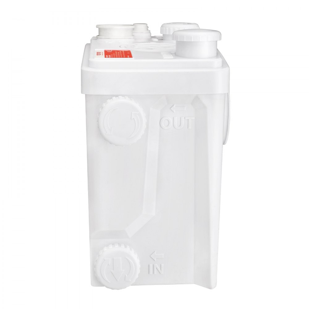 VEVOR Pompa Acque Nere Pompa Sommersa Pompa Trituratore per Scarico Bagno Pompa Maceratrice Sanitaria 700W Prevalenza Max 10m 3 Entrate Tubi Portata