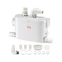 VEVOR Pompa Sommersa Pompa Acque Nere Pompa Trituratore Per Scarico Bagno Pompa Maceratrice Sanitaria 500W Prevalenza Max 8M 3 Entrate Per Tubi