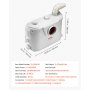VEVOR Pompa Maceratrice per WC, 500 W, Prevalenza 8 m, con 4 Ingressi per l'Acqua, Macchina per lo Smaltimento delle Acque Reflue per WC, Seminterrato, Doccia, Lavandino, Lavanderia