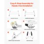VEVOR Watercraft PWC Dolly Boat 454 kg Jet Ski Stand Carrello di Stoccaggio