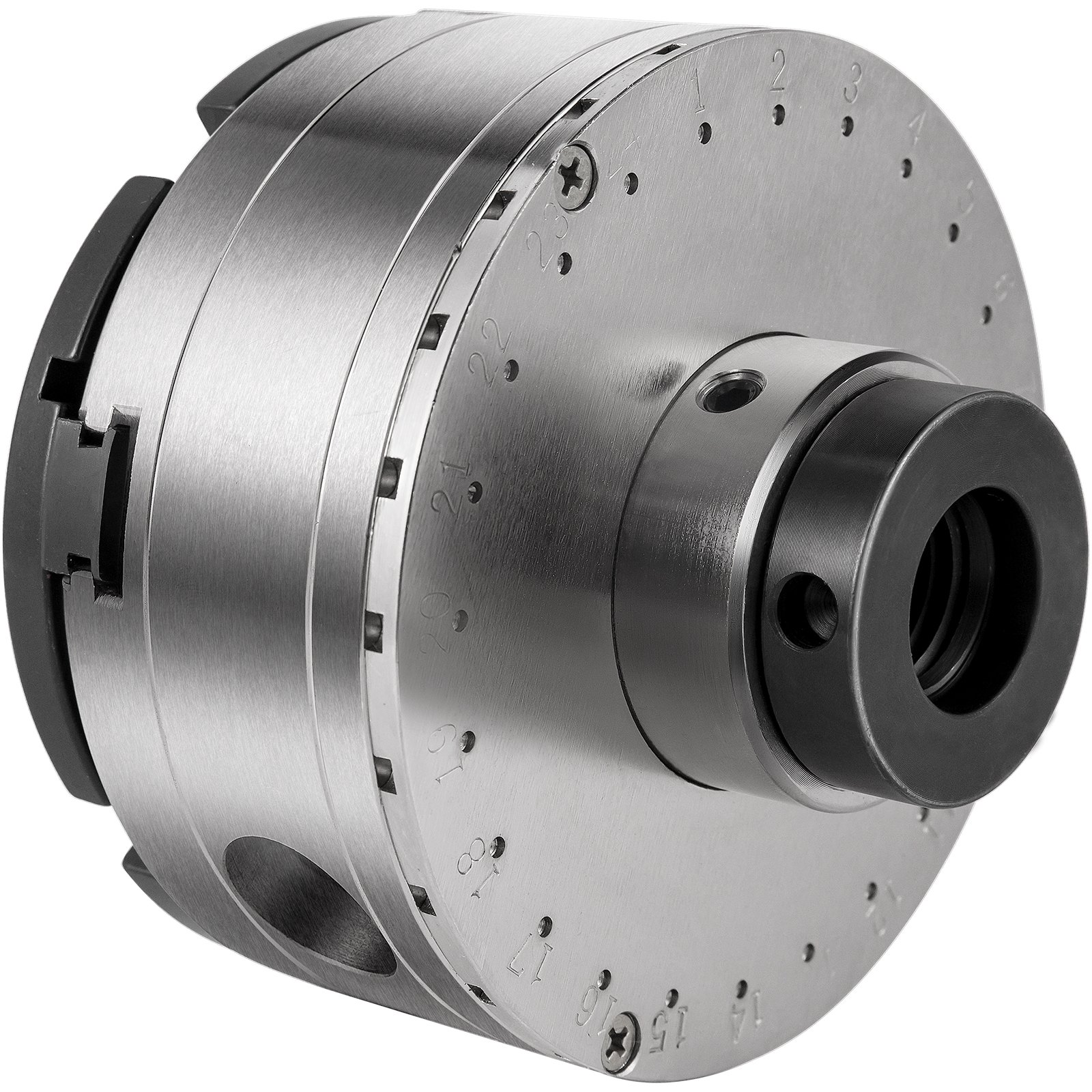 VEVOR MX-125 Mandrino per Tornio Professionale  in Metallo Dimensioni 125mm Mandrino per Tornio a 4 Ganasce per Serraggio di Alberi / Dischi Sospesi / Triangoli Equilateri