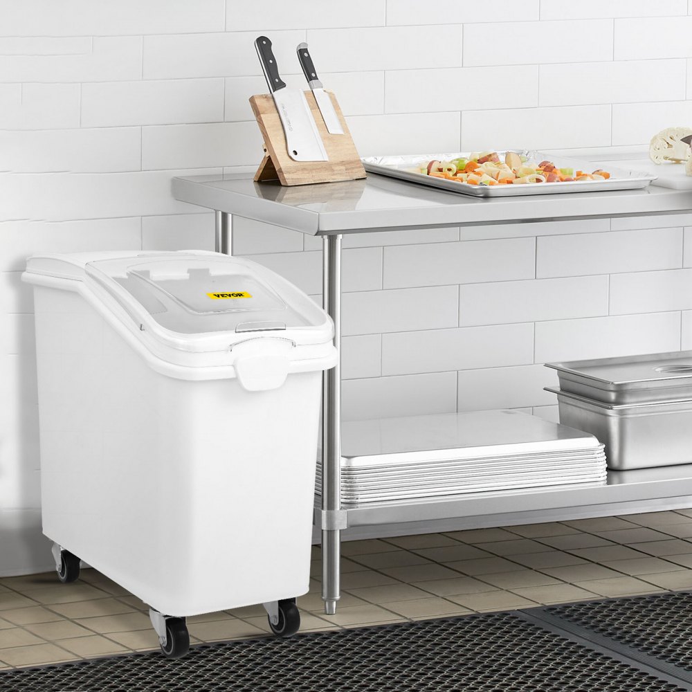 Contenitore Mobile Per Ingredienti 100 Kg Sacchetti Alimenti Paletta