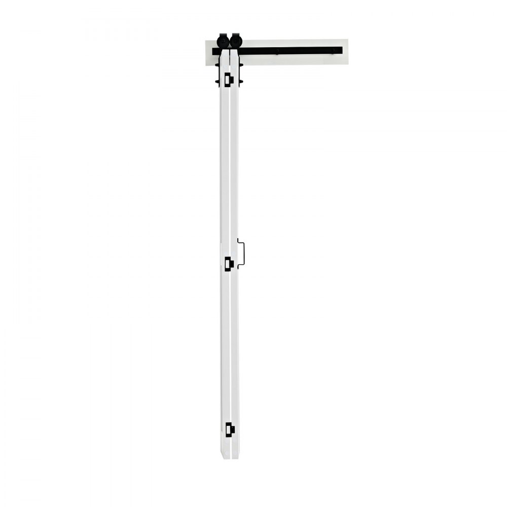 VEVOR Porta Scorrevole a Soffietto da 609 x 2134 x 35 mm, in MDF per Armadio con Kit Ferramenta, Design Salvaspazio con Telaio a H, Assemblaggio Autonomo per Camera da Letto, Guardaroba, Bianco