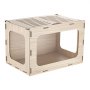 VEVOR Habitat per Criceti in Legno 605 x 405 x 405 mm con Visuale a 270°, Gabbia per Piccoli Animali a Prova di Rosicchiamento con Coperchio Apribile, per Siriani Nani Porcellini d'India e Serpenti