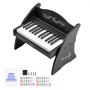 VEVOR Tastiera per Pianoforte per Bambini a 25 Tasti, Mini Strumento Musicale Giocattolo Educativo con Suono Realistico, Doppia Alimentazione, Volume Regolabile per Bambini Piccoli, Nero