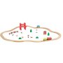 VEVOR Trenino in Legno per Bambini 39 Pezzi, con Treni Magnetici e Accessori Ferroviari, Compatibile con le Principali Marche, Giocattolo di Compleanno di Natale per Bambini dai 3 agli 8 Anni