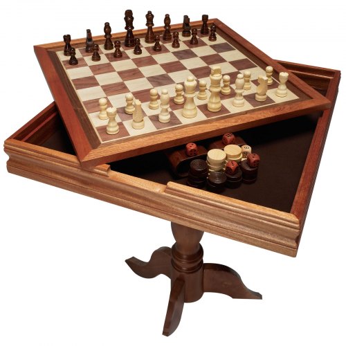 VEVOR 18" 3-IN-1 Set di mobili da tavolo combinati per scacchi, dama, backgammon