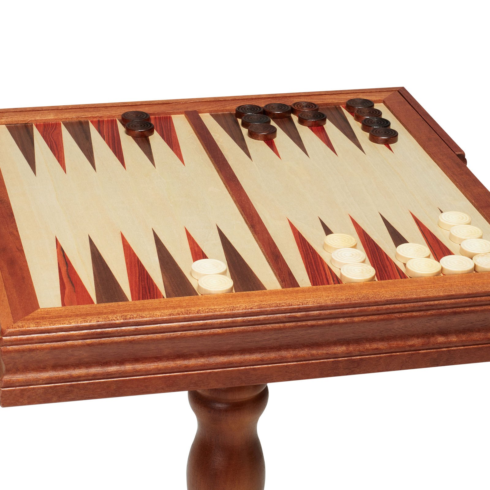 VEVOR Set da tavolo per backgammon dama 3 in 1, tavolo da scacchi in legno premium da 18 pollici, set di mobili da tavolo da gioco combinato deluxe, set di scacchi regalo per giochi da tavolo