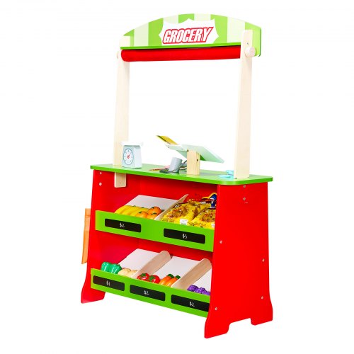 Set Gioco Simulazione Legno JC Toys - 10 Accessori Igiene E Alimentazione Con Borsa +3 Anni