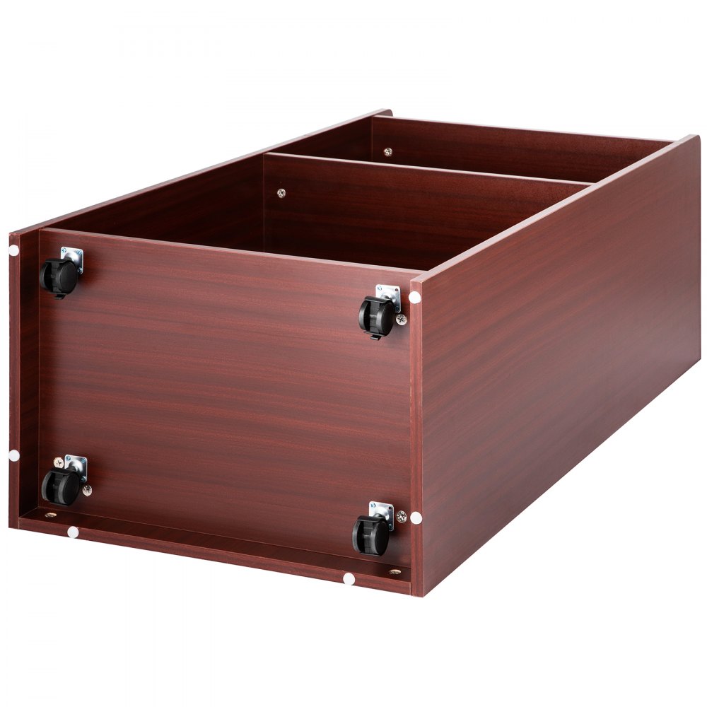 VEVOR Leggio per Pulpito in Legno con Ripiano a 4 Rotelle 60 x 40 x 120 cm, Supporto per Podio di Colore Noce, Semplice Pulpiti Leggio Adatto per Chiese, Aule, Seminari,  Matrimoni, Case e Ristoranti