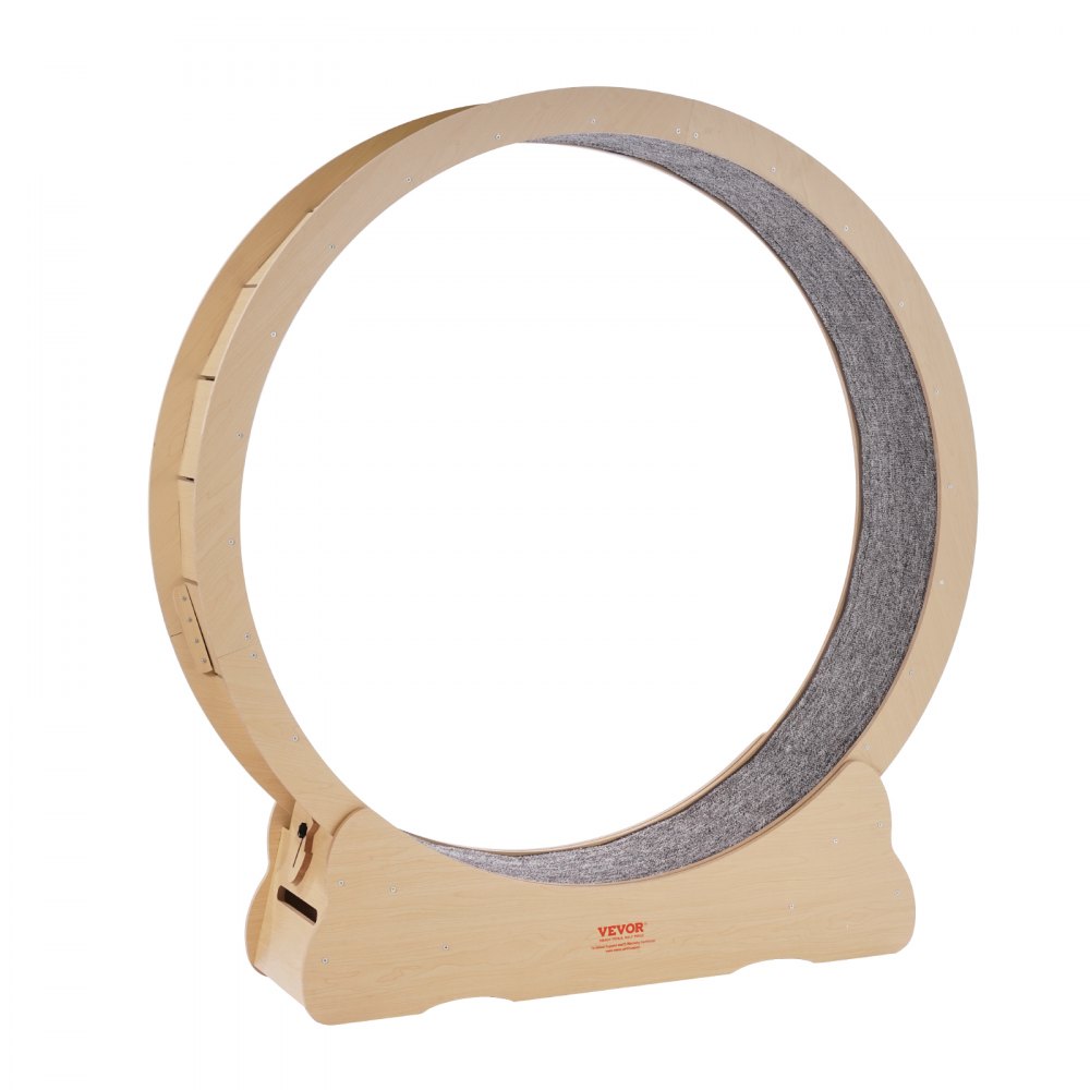 VEVOR Cyclette per Gatti in Legno, Tapis Roulant per Gatti Diametro 1320 mm per Gatti Domestici, Ruota per Esercizi per Gatti con Tappeto Rimovibile per Gatti Corsa Camminata Esercizio Uso Domestico