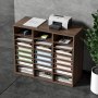 VEVOR Organizzatore per Documenti in Legno 24 Scompartimenti Totale Carico Singolo 10kg Rimovibili e Regolabili, Portadocumenti 73,7 x 30,5 x 62 cm per Libri Documenti Fumetti Moduli 24 Scompartimenti