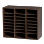 VEVOR Organizzatore per Documenti in Legno 24 Scompartimenti Totale Carico Singolo 10kg Rimovibili e Regolabili, Portadocumenti 73,7 x 30,5 x 62 cm per Libri Documenti Fumetti Moduli 24 Scompartimenti