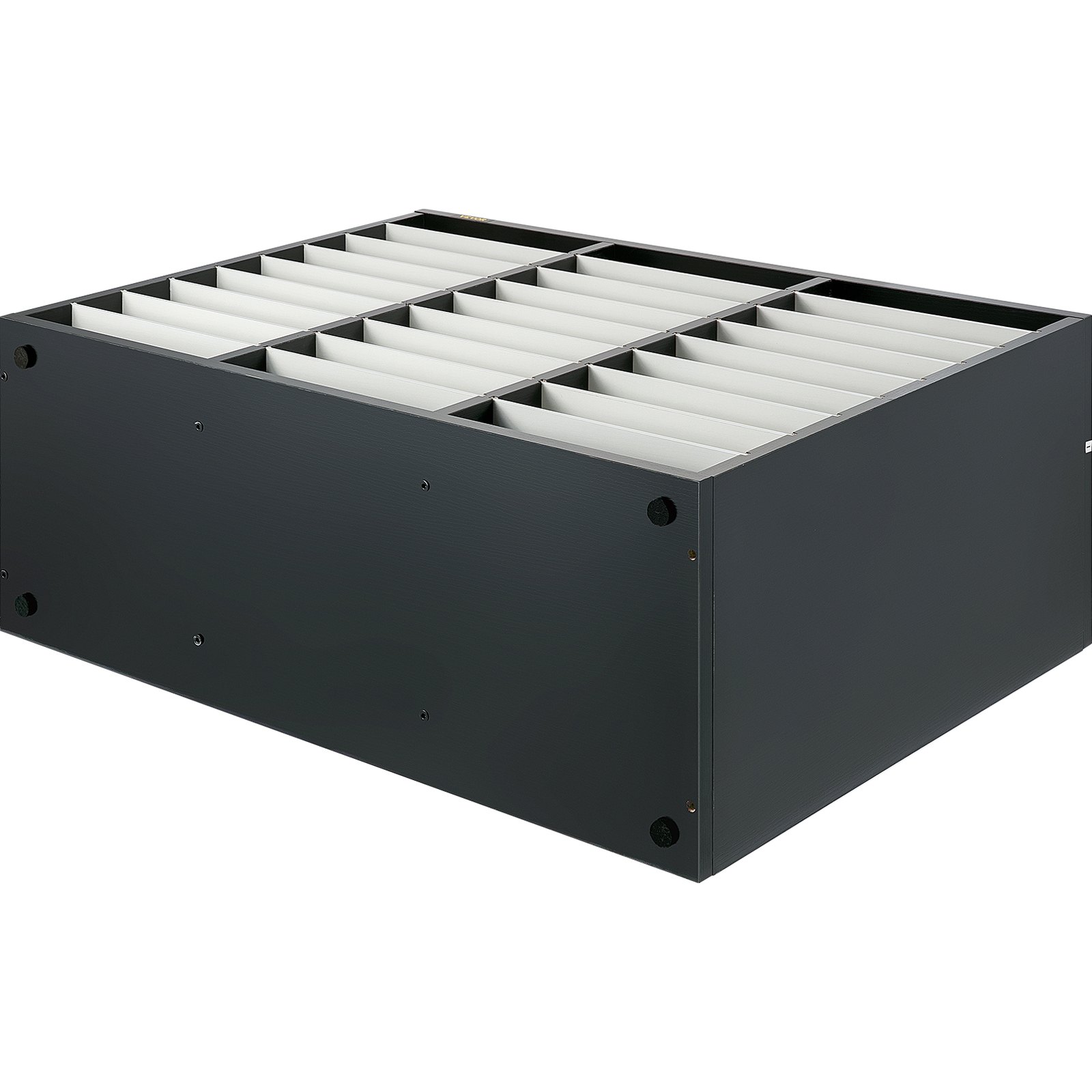 VEVOR Organizzatore di Documenti in MDF, Organizer di Scrivania a Colore Bianco e Nero da 80 x 30,5 x 55 cm, Cassettiera di Ufficio su Scrivania con 27 Scomparti, Adatto per Casa Ufficio Aula Studio